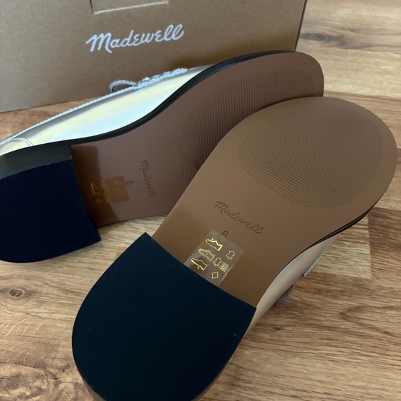 Madewell Women’s Vernon Shiny Silver Specchio Leather Loafers - Picture 6 of 14